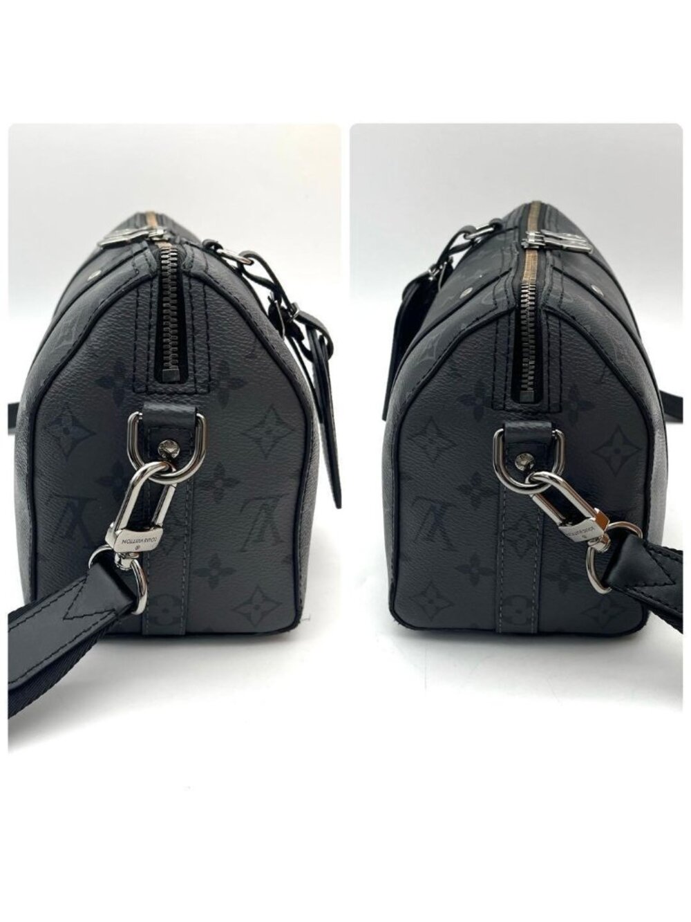 Louis Vuitton Monogram Eclipse City Keepall Shoulder Bag - Picture 6 of 10